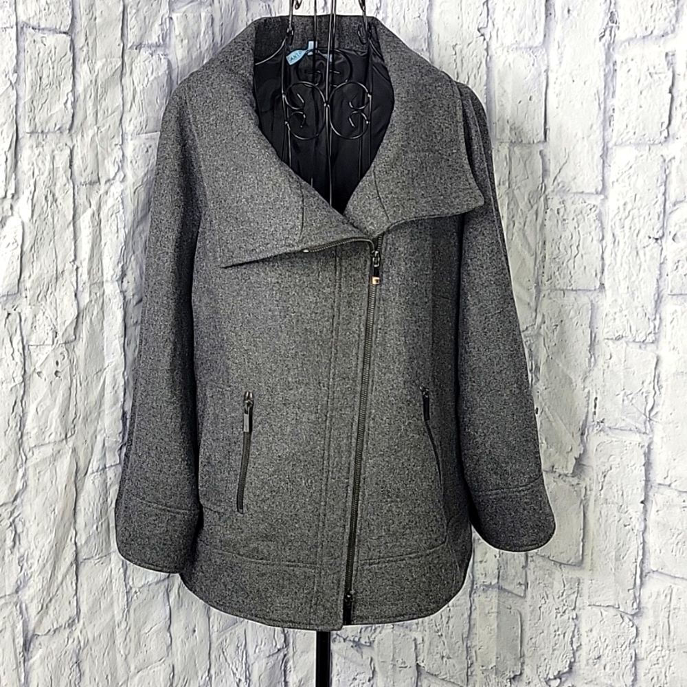ANTONIO MELANI Gray Wool Coat Size 12
